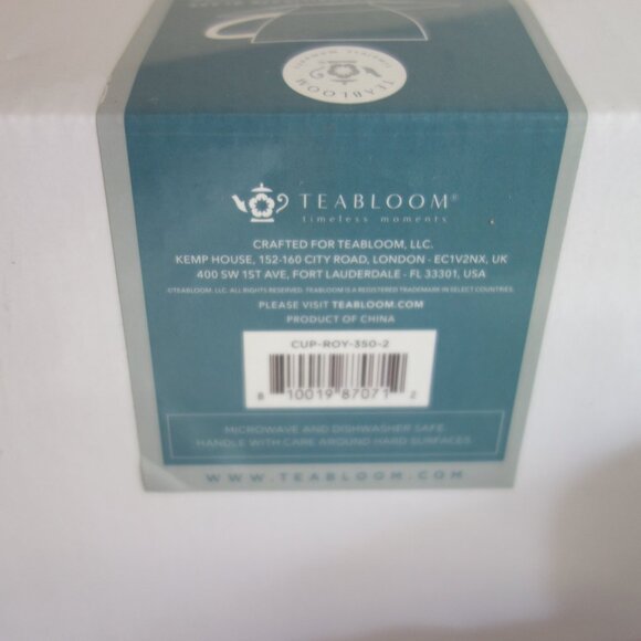 NIB – TEABLOOM Royal Collection 12oz 2 Clear Teacup & Saucer Sets - Picture 5 of 6